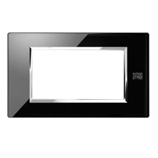 Urmet Simon Nea plaque 4 modules noir lave 13004.NR