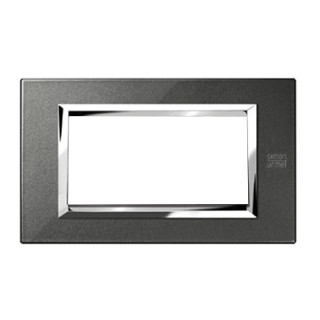 Urmet Simon Nea plaque 4 modules noir graphite 13904.NG