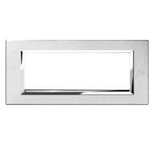 Urmet Simon Nea plate 6 modules mercury silver 13906.AM