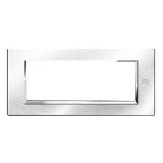 Urmet Simon Nea plate 6 modules brushed chrome 13906.CS