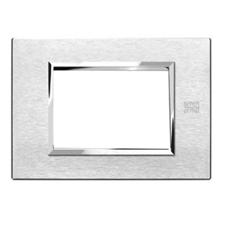 Urmet Simon Nea plate 3 modules aluminium 13903.AS