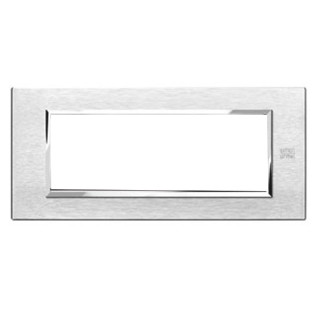 Urmet Simon Nea Abdeckrahmen 6 Module Aluminium satiniert 13906.AS