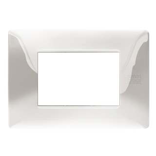 Plaque 3 modules Urmet Simon Nea en acier inoxydable brillant 11803.