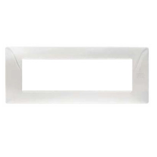 Urmet Simon Nea Plate 7 modules polished stainless steel 11807.IL