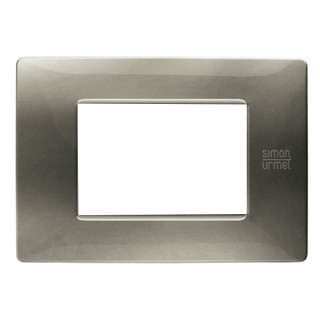 Placca Urmet Simon Nea Flexa 3 Moduli Titanio 11803.TT