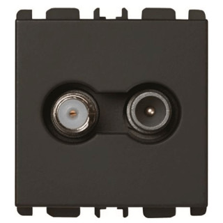 Urmet Simon demixed 2DB anthracite TV-SAT socket 13400/2