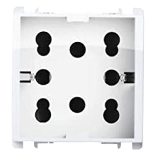 Simon Urmet Nea multistandard socket 2 double sided and 1 schuko ice 10311/2BG