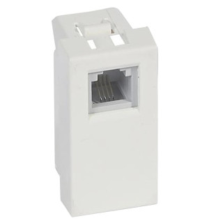 Telephone socket Legrand Vela RJ11 white 687025