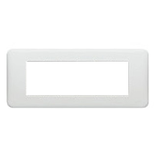 Placa Legrand Serie Cross 6 puestos blanco 680549