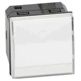 Button Legrand Vela 2 modules transparent cover 683154