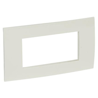 Legrand Vela plate square white gloss 4 modules 685642