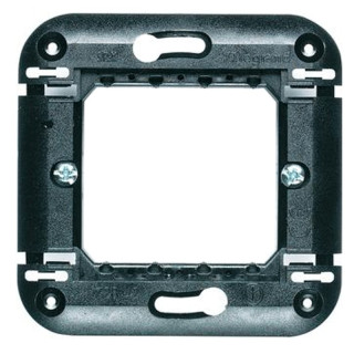 Legrand Vela soporte 2 módulos para caja redonda 072842