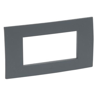 Legrand placa Vela cuadrada 4 plazas antracita 682631