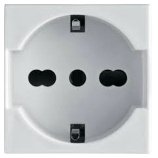 BOCCHIOTTI BIVALENTE SCHUKO STECKDOSE 2P+T 10/16A 250V 02810
