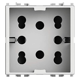 Presa Elettrica Bipasso e Schuko 10/16A 2M Side 4Box Vimar Plana