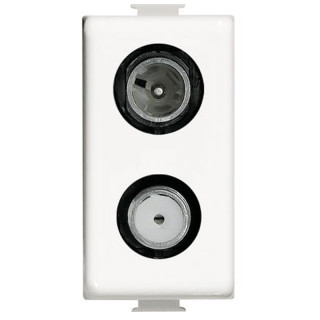 Bticino Matix Tv socket Sat coaxial direct demixed 1 module AM5214D