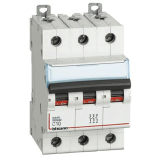 Bticino Magnetotermico 3 Poli 10A Curva C 6Ka FN83C10