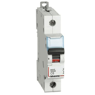 Bticino Circuit breaker 1 pole 4.5 KA 6A FA81C6