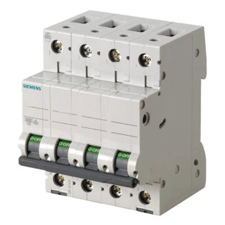 Circuit breaker Siemens 4P 40A 6 ka Type C 4 Modules