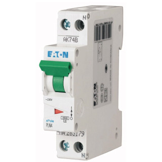 Interruttore Magnetotermico Eaton 6A 1P+N  4,5KA 1 moduli 263189