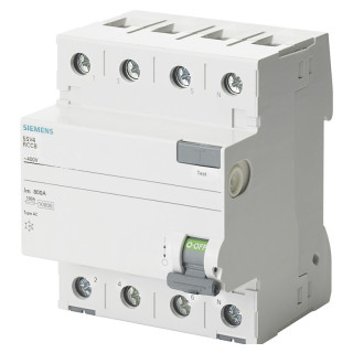 Interruttore Differenziale Puro Siemens 4 Poli 40A 300mA Tipo AC 4 Moduli