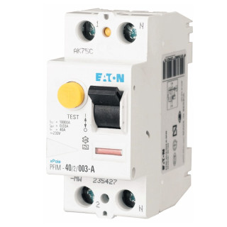 Interruttore Differenziale Eaton puro 25A 2P 30MA tipo AC 235390