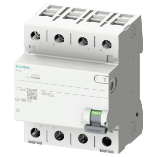 Siemens 25A 4P 300MA AC 5SV46420 Puro differential switch