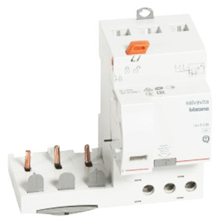 Bticino interruptor diferencial 4P AC 63A 500mA 3 módulos G45AC63