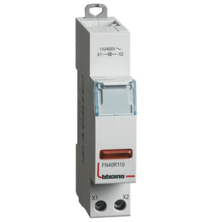 Bticino indicator light with red LED 110-400Vac 1 module FN40R110