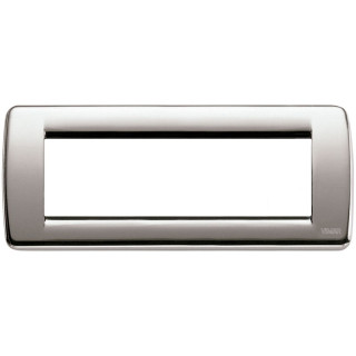 Placca Vimar Idea Rondo 6 Moduli Nichel spazzolato 16756.34