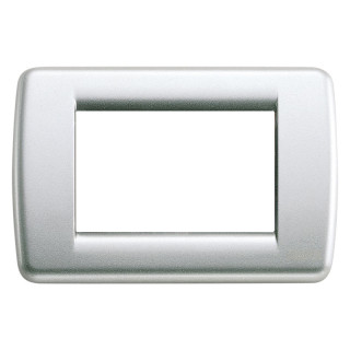 Plate Vimar Idea Rondo 3 modules Metallic silver 16753.21