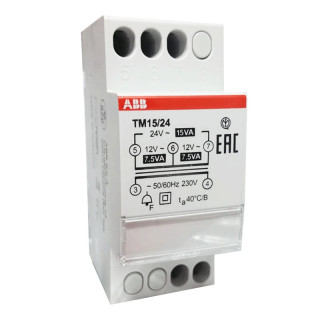ABB voltage transformer for doorbells 12-24V 15VA TM1524