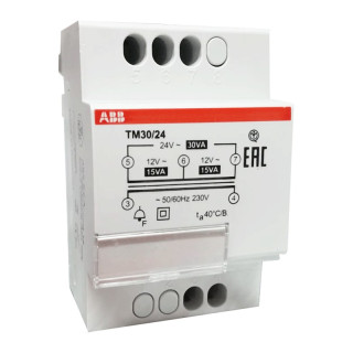 ABB voltage transformer for doorbells 12-24V 30VA TM3024