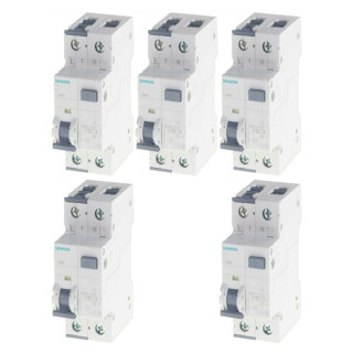 Siemens Kit Residual Current Operated Circuit Breaker 32A 1P+N 30MA 4.5KA 5SU13531KK32