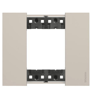 Placca Bticino Living Now 2 Moduli colore sabbia KA4802KM