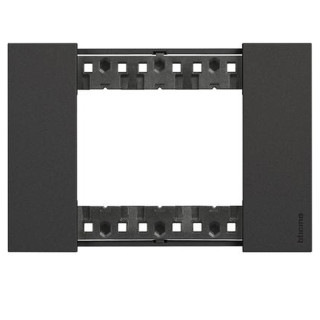 Plaque Bticino Living Now 3 modules couleur noir KA4803KG