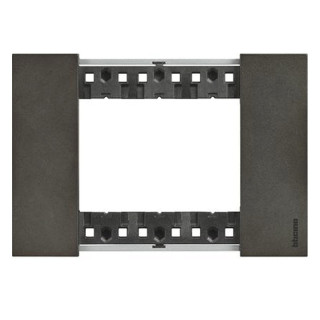 Placca Bticino Living Now 3 moduli colore space 86x125 mm