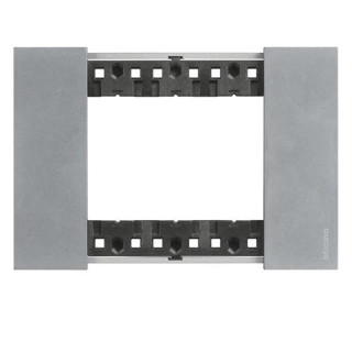 Bticino Living Now Plate 3 Modules color Moon KA4803NW