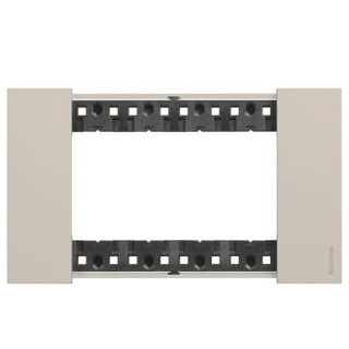 Bticino Living Now plate 4 modules sand colour KA4804KM