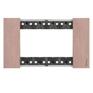Placca Bticino Living Now 4 Moduli colore Rame KA4804ZM