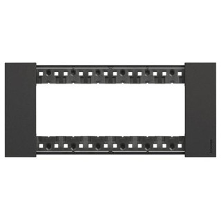 Bticino Living Now Abdeckrahmen 6 Module Farbe schwarz KA4806KG