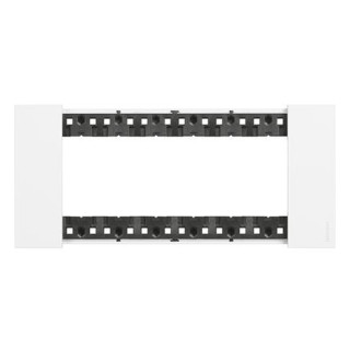 Plaque Bticino Living Now 6 modules Blanc KA4806KW