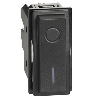 Bipolar switch Bticino Living Now 2P 16A Black KG4002