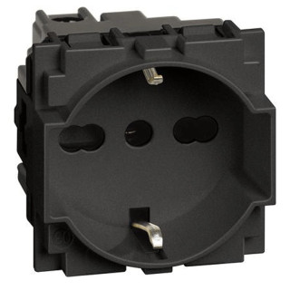Bticino Living Now Schuko socket 10/16A Black KG4140A16