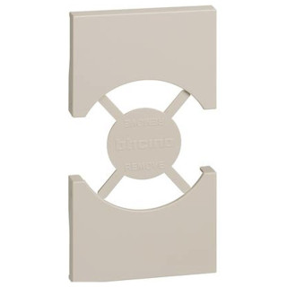 Bticino Living Now Cover for Schuko Socket 2 Modules Sand KM03