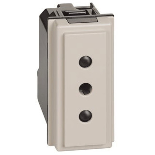 Socket Bticino Living Now 2P+T 10A 250V color sand KM4113