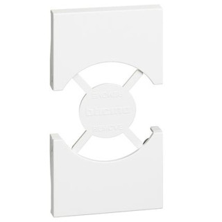Bticino Living Now Cover for Schuko Socket 2 Modules White KW03