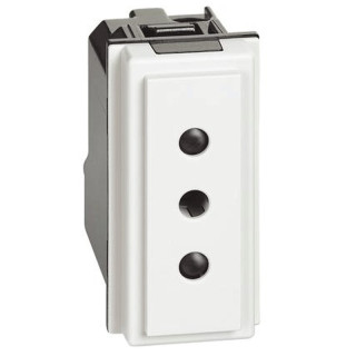 Socket Bticino Living Now 2P+T 10A 250V color white KW4113