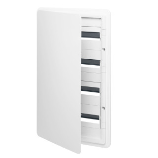 Flush-mounted Vimar 72 DIN IP40 modules with white door VIMV53172.B