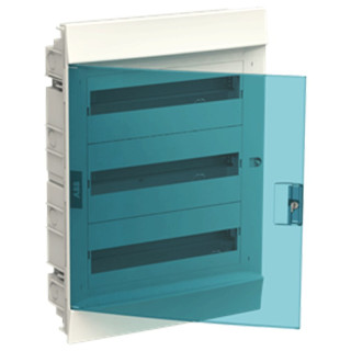 ABB 54 modules IP40 porte bleue essence tableau électrique Blanc